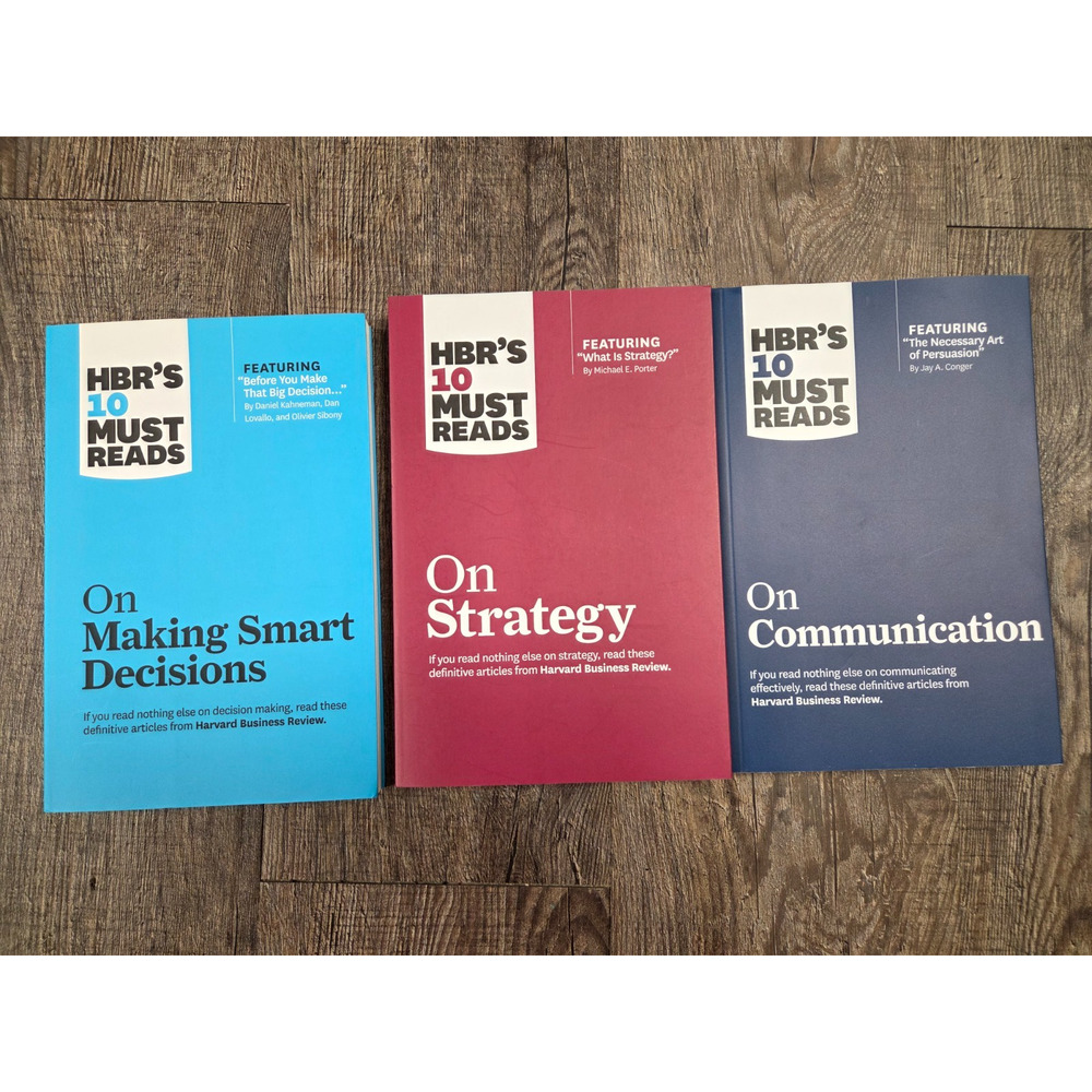 Harvard Business Review Press HBRs 10 Must Reads Paperback Books Lot of 3